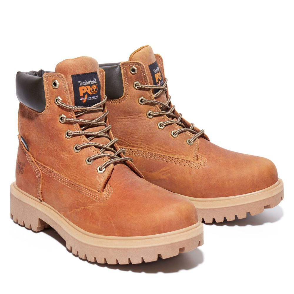 Timberland Mens Pro Boots Direct Attach Waterproof Soft Toe - Brown - India SU5417208